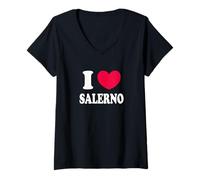 Donna Amo Salerno Maglietta con Collo a V