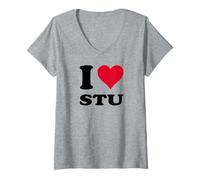 Donna Amo STU Maglietta con Collo a V