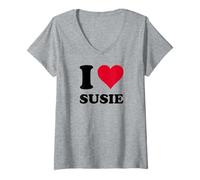 Donna Amo Susie Maglietta con Collo a V
