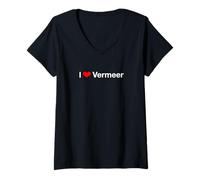 Donna Amo Vermeer Maglietta con Collo a V