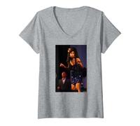 Donna Amy Winehouse Live Glastonbury 2008 di Andy Willsher Maglietta con Collo a V