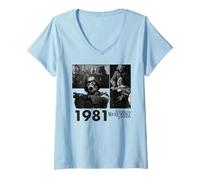 Donna An American Werewolf in London Undead Collage Maglietta con Collo a V