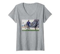 Donna Andy Cole Newcastle V Chelsea Premier League - Pallone da Calcio Maglietta con Collo a V