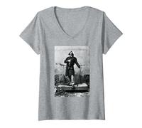 Donna Andy Partridge XTC Arance & Limoni Era di AJ Barratt Maglietta con Collo a V