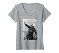 Donna Andy Partridge XTC Skylarking Era di AJ Barratt Maglietta con Collo a V