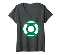 Donna Anello con Distintivo DC Comics Green Lantern Corps, Serie TV Power Maglietta con Collo a V