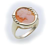 Donna Anello Gioiello Shell Argento 925 Gemmenring Cameo IN Conchiglia 8074/8