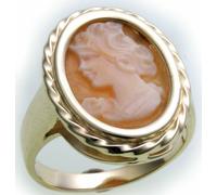 Donna Anello Gioiello Shell IN Argento 925 Gemmenring Sterling Cameo Conchiglia