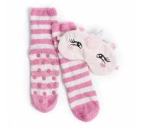 Donna Animale Maschera/Maschera E Cosy Pantofola Calzino Set - Fox,Gufo,Unicorn