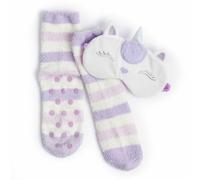 Donna Animale Maschera/Maschera E Cosy Pantofola Calzino Set - Fox,Gufo,Unicorn