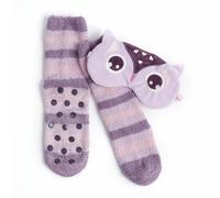 Donna Animale Maschera/Maschera E Cosy Pantofola Calzino Set - Fox,Gufo,Unicorn