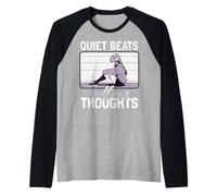 Donna anime. Batti tranquilli, pensieri infiniti. Maglia con Maniche Raglan