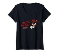 Donna Anno dell'ombra: Senza Paura - Shadow The Hedgehog Maglietta con Collo a V