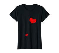 Donna Annuncio per gravidanza con due cuori Maglietta