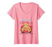Donna Ansia Attack Princess Maglietta con Collo a V