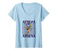 Donna Antica dea della Guerra - Atena Maglietta con Collo a V