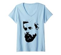 Donna ANTONI Gaudi - Ritratto (Black) Maglietta con Collo a V