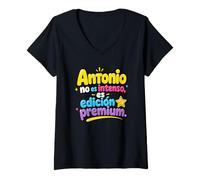Donna Antonio No es Intenso, es Premium edición Maglietta con Collo a V