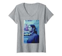 Donna Aphex Twin Times Square New York di Andy Willsher Maglietta con Collo a V