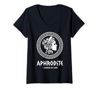Donna Aphrodite - Goddess of Love Maglietta con Collo a V