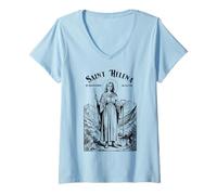 Donna Archeologia Patrono Sant'Elena Archeologo Archeologi Maglietta con Collo a V