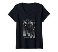 Donna Archer World's Most Dangerous Spy Funny Cartoon Maglietta con Collo a V