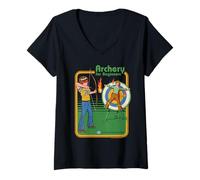 Donna Archery For Beginners Sarcastic Retro Funny Adult Humor Maglietta con Collo a V