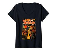 Donna Archie Comics Afterlife Cemetery Halloween Poster Maglietta con Collo a V