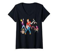 Donna Archie Comics The Archies Rock Band Jamming Maglietta con Collo a V