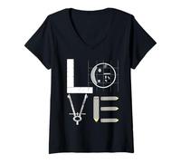 Donna Architettura Amore Architetto Ingegnere strutturale Maglietta con Collo a V