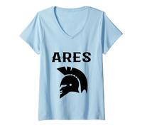 Donna Ares Dio Greco/Mitologia Greca/Pigro Costume di Halloween Maglietta con Collo a V