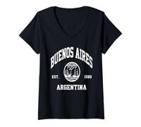 Donna Argentina regalo Buenos Aires Argentina viaggio in famiglia ad Arg Maglietta con Collo a V