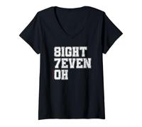 Donna Arkansas prefisso 870 Design Maglietta con Collo a V