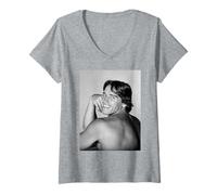 Donna Arnold Schwarzenegger Attore & Culturista Pompaggio Ferro 1977 Maglietta con Collo a V