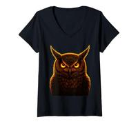 Donna Arte soprannaturale Gotica di Halloween Maglietta con Collo a V