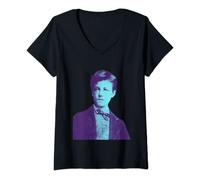Donna Arthur Rimbaud - Poeta francese Maglietta con Collo a V