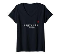 Donna Ashtanga Yoga Instructor/Ashtanga Yoga Beginner Design Maglietta con Collo a V