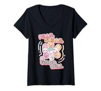 Donna Assistente Ai Farmaci Pills Skills & Good Will Maglietta con Collo a V