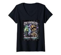 Donna Assistente preside The Enforcer School AP Retro Bootleg Maglietta con Collo a V