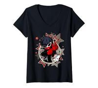 Donna ATLUS Persona 5 Tactica Maglietta con Collo a V