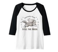 Donna Attualmente Feral Still The Bride Bachelorette Cat Maglia con Maniche Raglan