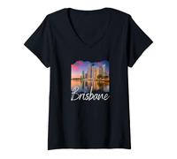 Donna Australia Brisbane Maglietta con Collo a V