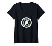 Donna Authentic Irish Product St Patriks Day Maglietta con Collo a V