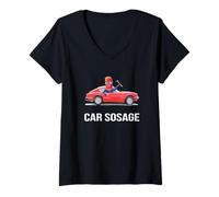 Donna Auto SOS Age t Shrit gt6 Maglietta con Collo a V