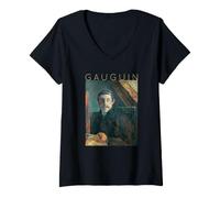 Donna Autoritratto di Paul Gauguin Maglietta con Collo a V