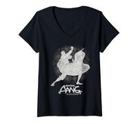Donna Avatar Aang The Last Airbender Distressed Aang Maglietta con Collo a V