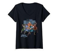 Donna Avatar Aang The Last Airbender Stronger Team Maglietta con Collo a V