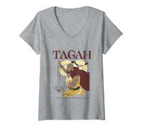 Donna Avatar Aang: The Last Airbender Tagah Powerful Air Element Maglietta con Collo a V