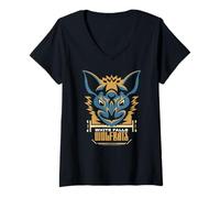 Donna Avatar: Legend of Korra White Falls Wolfbats Logo Anime Maglietta con Collo a V
