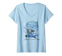 Donna Avatar: L'Ultimo dominatore dell'Aria Katara Water Maglietta con Collo a V